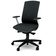 べネス 事務イス 布張り バイカラーフレーム ハイバック 樹脂脚 固定肘 アッシュブラック KB-BN511SL BK