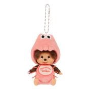 203765 たぬきゅん×モンチッチ 顔でかSSキーチェーン エビ [ぬいぐるみ]