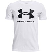 スポーツスタイル ロゴ ショートスリーブTシャツ SPORTSTYLE LOGO SHORT SLEEVE T-SHIRT 1363282 White/Black(100) YLGサイズ [トレーニングウェア シャツ キッズ]