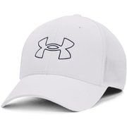 UAアイソチル ドライバー メッシュ アジャスタブル ハット UA Iso-chill Driver Mesh Adj 1369805 104 White/Midnight Navy [ゴルフ 帽子 メンズウェア]