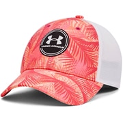 UAアイソチル ドライバー メッシュ アジャスタブル ハット UA Iso-chill Driver Mesh Adj 1369805 164 PPA/WHT [ゴルフ 帽子 メンズウェア]