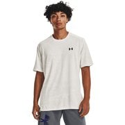 UAテック ベント ジャカード ショートスリーブTシャツ UA TECH VENT JACQUARD SS 1377052 Gray Mist/Black(006) LGサイズ [トレーニングウェア 半袖シャツ メンズ]