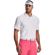 UAアイソチル ポロ (エッジ) UA Iso-Chill Edge Polo 1377365 100 WHT/HGY XXLサイズ [ゴルフ ポロシャツ メンズウェア]