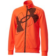 UAトラックジャケット UA TRACK JACKET 1378276 After Burn/Black(877) YSMサイズ [アウトドア ジャケット キッズ]