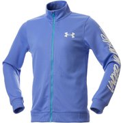 UAトラックジャケット UA TRACK JACKET 1378280 Baja Blue/Blue(495) YMDサイズ [アウトドア ジャケット キッズ]