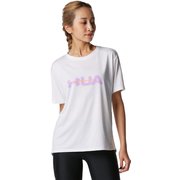 UAテック ショートスリーブTシャツ ボックスワードマーク UA TECH BOX WORDMARK TEE 1378310 White(100) SMサイズ [トレーニングウェア 半袖シャツ レディース]