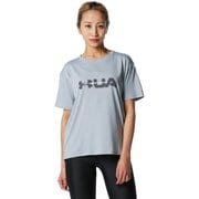 UAテック ショートスリーブTシャツ ボックスワードマーク UA TECH BOX WORDMARK TEE 1378310 Harbor Blue(465) MDサイズ [トレーニングウェア 半袖シャツ レディース]