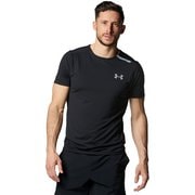 UAアイソチル ショートスリーブTシャツ UA ISO-CHILL SS 1378356 001 Black Mサイズ [フィットネス 半袖シャツ メンズ]