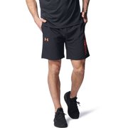 UAフレッシュウーブン ショーツ UA FRESH WOVEN SHORTS 1378375 Black/After Burn(002) LGサイズ [トレーニングウェア ショートパンツ メンズ]