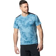 UAスピードストライド Tシャツ プリント UA SPEED STRIDE PRINTED T-SHIRT 1378387 Still Water(400) LGサイズ [ランニングウェア シャツ メンズ]