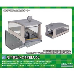 2224 Nゲージ 地下駅出入口 2個入り [鉄道模型用レイアウト用品]