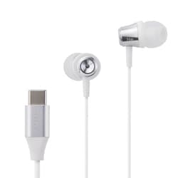 USB Type-C カナル型 イヤホン シルバー HP-NEL11CS