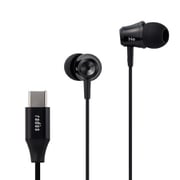 USB Type-C カナル型 イヤホン ブラック HP-NEL11CK