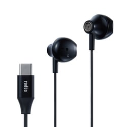 Type-C直結 Inner ear headphones ブラック HP-NEL12CK