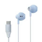 Type-C直結 Inner ear headphones シアン HP-NEL12CC