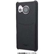 CSCSH-AQ11BLK [Shrink PUレザーケース for AQUOS sense7 ブラック/ブラック]