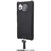 CSSSH-AQ11BLK [Shrink PUレザー ショルダーストラップケース for AQUOS sense7 ブラック]