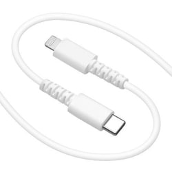 C to Lightning柔らかケーブル PD対応 1.5m WH R15CACL3A02WH