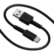 柔らかケーブル やわらかい からみにくい 充電 通信 Type-A to Type-C 3A 1m ブラック R10CAAC3A03BK
