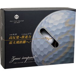 ゼウスインパクト3 ホワイト ダース（12球入り） [ゴルフボール 1ダース 12球入り]
