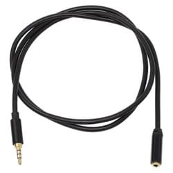 4極ステレオミニ 延長ケーブル 1m ブラック AVC-06A