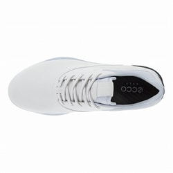 ecco ゴルフシューズ ホワイト/ブラック ECCO LT1 GOLF LACE Men メンズ レザーウォータープルーフゴルフ