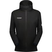 グラナイト ソフトシェル  フードジャケット アジアンフィット メン GRANITE SO Hooded Jacket AF Men 1011-00322 0047 black-white XLサイズ(日本：XXLサイズ) [アウトドア ジャケット メンズ]