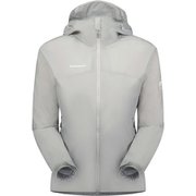 グライダー 2.0 ウィンドブレイク フーデッドジャケット アジアンフィット ウィメン Glider 2.0WB Hooded Jacket AF Women 1012-00640 00697 platinum Sサイズ(日本：Mサイズ) [アウトドア ソフトシェルジャケット レディース]