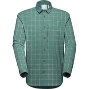 マウンテン ロングスリーブ シャツ メン Mountain Longsleeve Shirt Men 1015-01050 40238 dark jade-jade Mサイズ(日本：Lサイズ) [アウトドア シャツ メンズ]