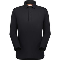 アクティブポロ ロングスリーブ シャツアジアンフィット メン Active Polo Longsleeve Shirt AF Men 1015-01250 0001 black Sサイズ(日本：Mサイズ) [ポロシャツ メンズ]