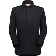 アクティブポロ ロングスリーブ シャツアジアンフィット メン Active Polo Longsleeve Shirt AF Men 1015-01250 0001 black Mサイズ(日本：Lサイズ) [ポロシャツ メンズ]
