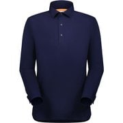 アクティブポロ ロングスリーブ シャツアジアンフィット メン Active Polo Longsleeve Shirt AF Men 1015-01250 5118 marine Mサイズ(日本：Lサイズ) [ポロシャツ メンズ]