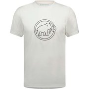 QD ロゴ プリント Tシャツ アジアンフィット メンズ カットソー white PRT4(00541) XLサイズ(日本:XXLサイズ) 1017-02012