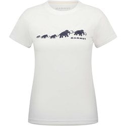 QD ロゴ プリント Tシャツ アジアンフィット レディース カットソー white PRT3（00473） Sサイズ（日本：Mサイズ） 1017-02022