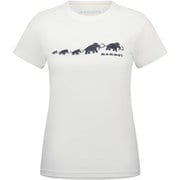 QD ロゴ プリント Tシャツ アジアンフィット レディース カットソー white PRT3（00473） Mサイズ（日本：Lサイズ） 1017-02022