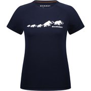 QD ロゴ プリント Tシャツ アジアンフィット レディース カットソー marine PRT3(50355) Mサイズ 1017-02022
