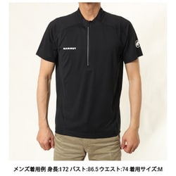 エナジー ファーストレイヤー ハーフ ジップ Tシャツ アジアンフィット メンズ カットソー black（0001） XLサイズ 1017-04920