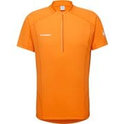 エナジーエフエルハーフジップティーシャツ アジアンフィット メン Aenergy FL Half Zip T-Shirt AF Men 1017-04920 2261 tangerine-dark tangerine Sサイズ(日本：Mサイズ) [アウトドア カットソー メンズ]