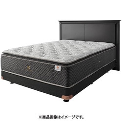 ベッドフレーム サレム Solemn DC（ダブルクッション脚タイプ） ダークブラウン/ブラック ダブル サレムD-DCダークSBK-K