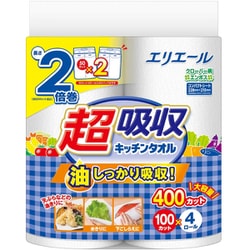 エリエール 超吸収キッチンタオル 4R（100カット）