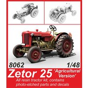 48CM8062 チェコ・ゼトル（Zetor）25型トラクター農業型 [1/48スケール プラモデル]