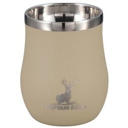 UE-3578 [アウトドアタンブラー 香る 真空二重タンブラー 240ml 保温保冷 ステンレス製 ベージュ]