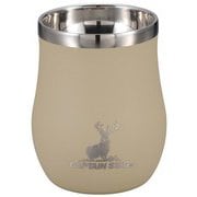 UE-3578 [アウトドアタンブラー 香る 真空二重タンブラー 240ml 保温保冷 ステンレス製 ベージュ]