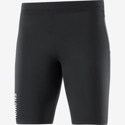L 極美品　salomon サロモン　ランニングタイツ メンズ　ブラック　黒 SALOMON サロモン CROSS RUN TIGHTS 男性用 ランニングタイツ