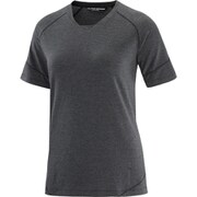 ランライフ ショートスリーブ ティー RUNLIFE SS TEE W LC2026300 DEEP BLACK/HEATHER Sサイズ [ランニングウェア シャツ レディース]