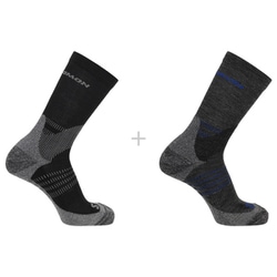 エックスウルトラ アクセス クルー 2パック X ULTRA ACCESS CREW 2-PAC LC2083200 ANTHRACITE/BLACK Sサイズ(22-24cm) [アウトドア ソックス]