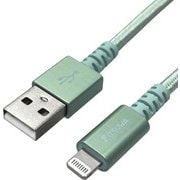 MFI認証 Lightning充電通信ケーブル(USB-A to Lightning) デザインタイプ 1.5m グリーン MLTD2215GR