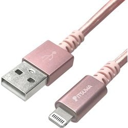 MFI認証 Lightning充電通信ケーブル（USB-A to Lightning） デザインタイプ 1.5m ピンク MLTD2215PK
