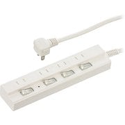 雷ガード付節電タップ 3m 4口 HS-TPK43W-22