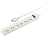 ミニブレーカー付き節電タップ 5m 6口 HS-TPKV65W-22